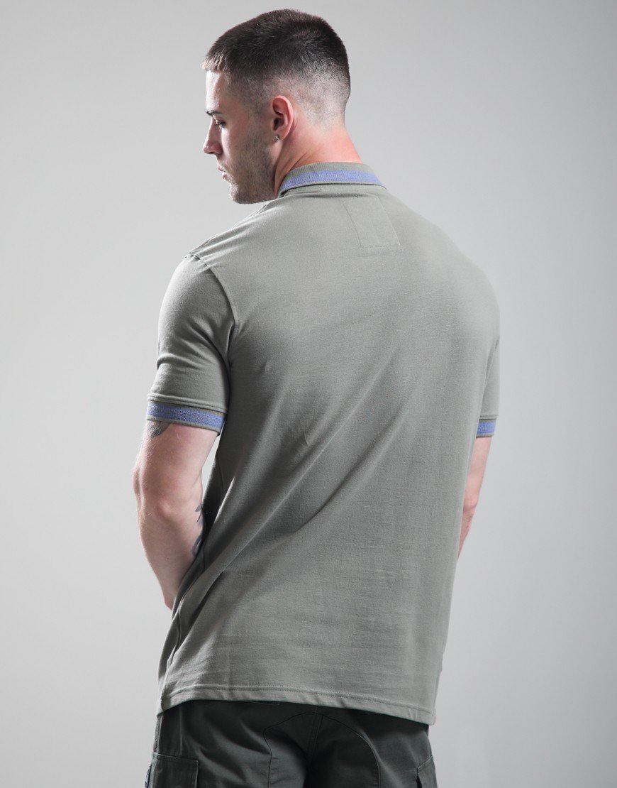 Peaceful Hooligan Earl Polo Shirt Gun Olive