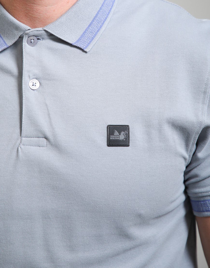 Peaceful Hooligan Earl Polo Shirt Ice Blue