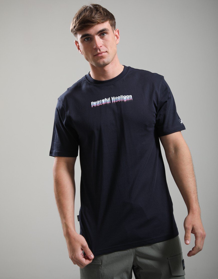 Peaceful Hooligan Echo T-Shirt Navy