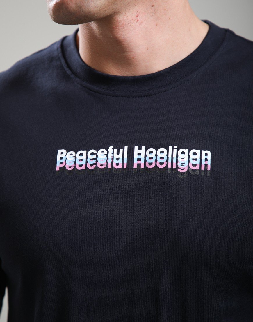 Peaceful Hooligan Echo T-Shirt Navy
