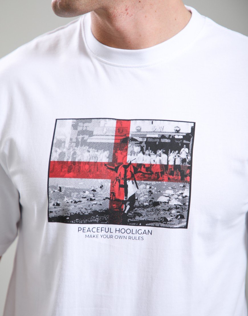 Peaceful Hooligan George T-Shirt White
