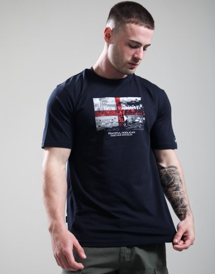 Peaceful Hooligan George T-Shirt Navy
