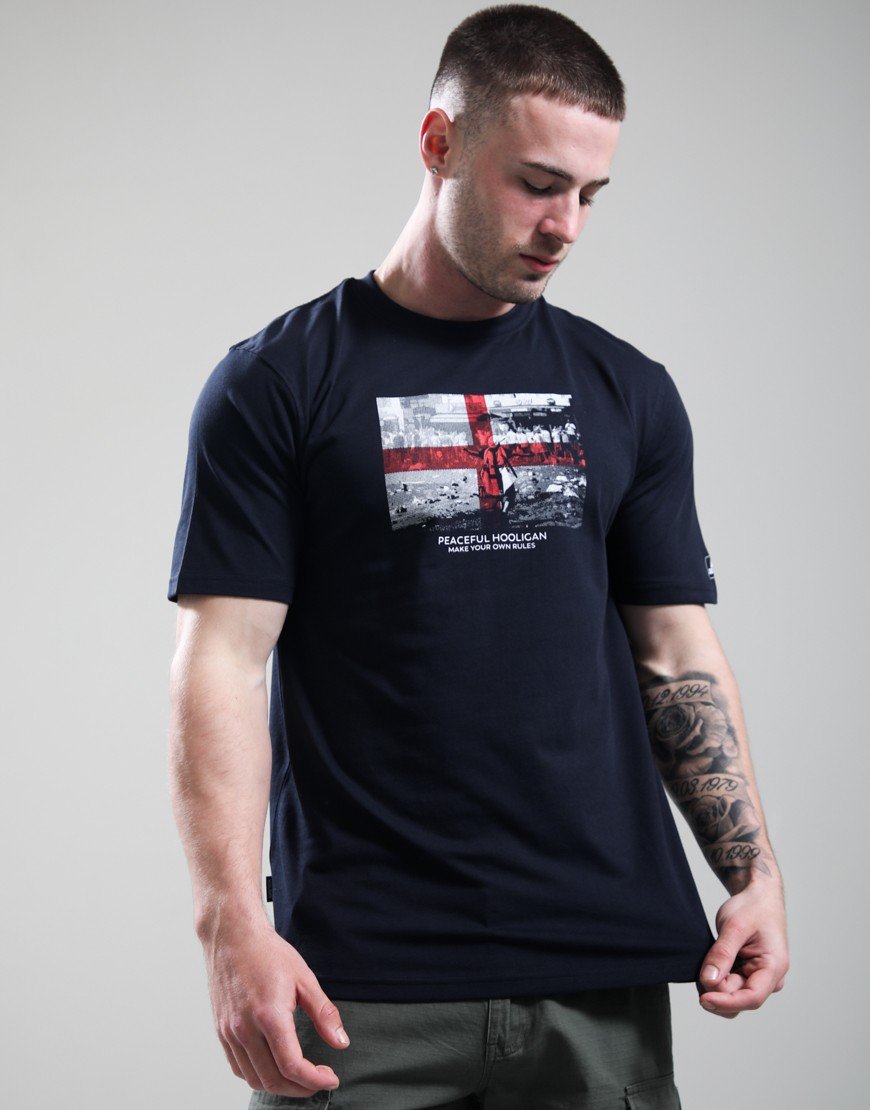 Peaceful Hooligan George T-Shirt Navy
