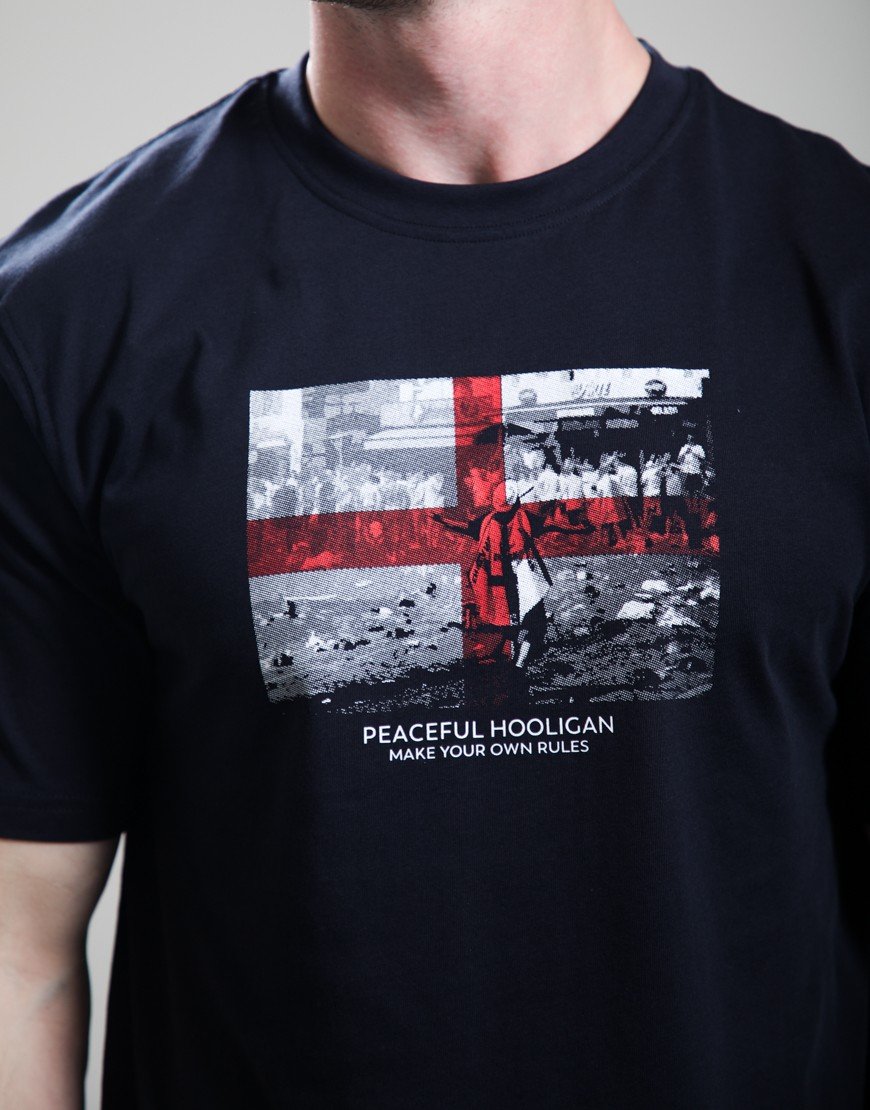 Peaceful Hooligan George T-Shirt Navy