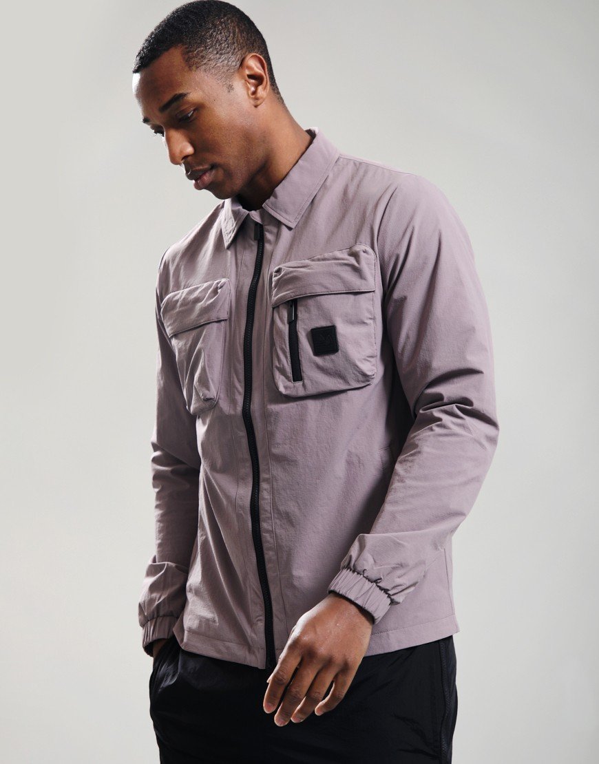 Peaceful Hooligan Hawthorn Overshirt Mauve