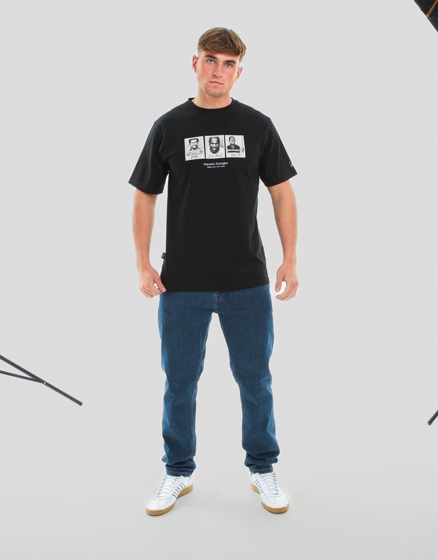 Peaceful Hooligan Mugshot T-Shirt Black