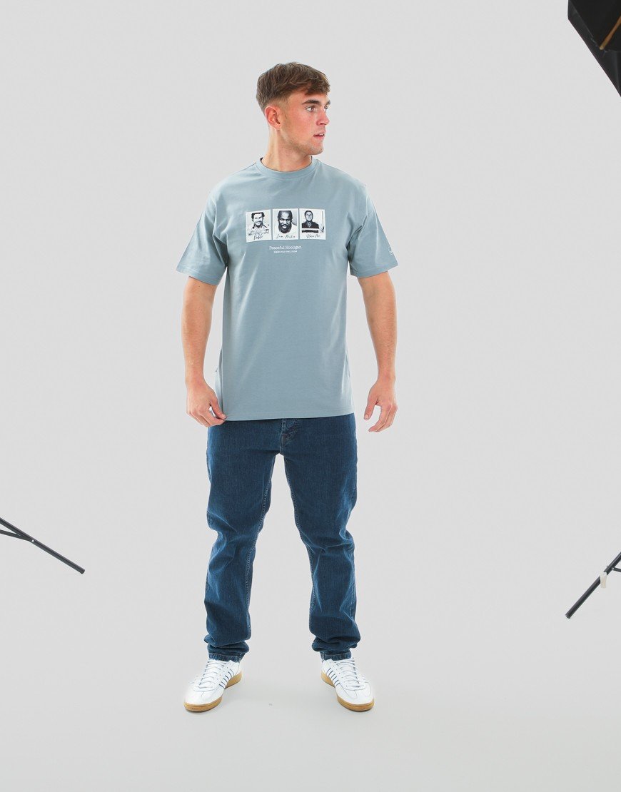 Peaceful Hooligan Mugshot T-Shirt Slate