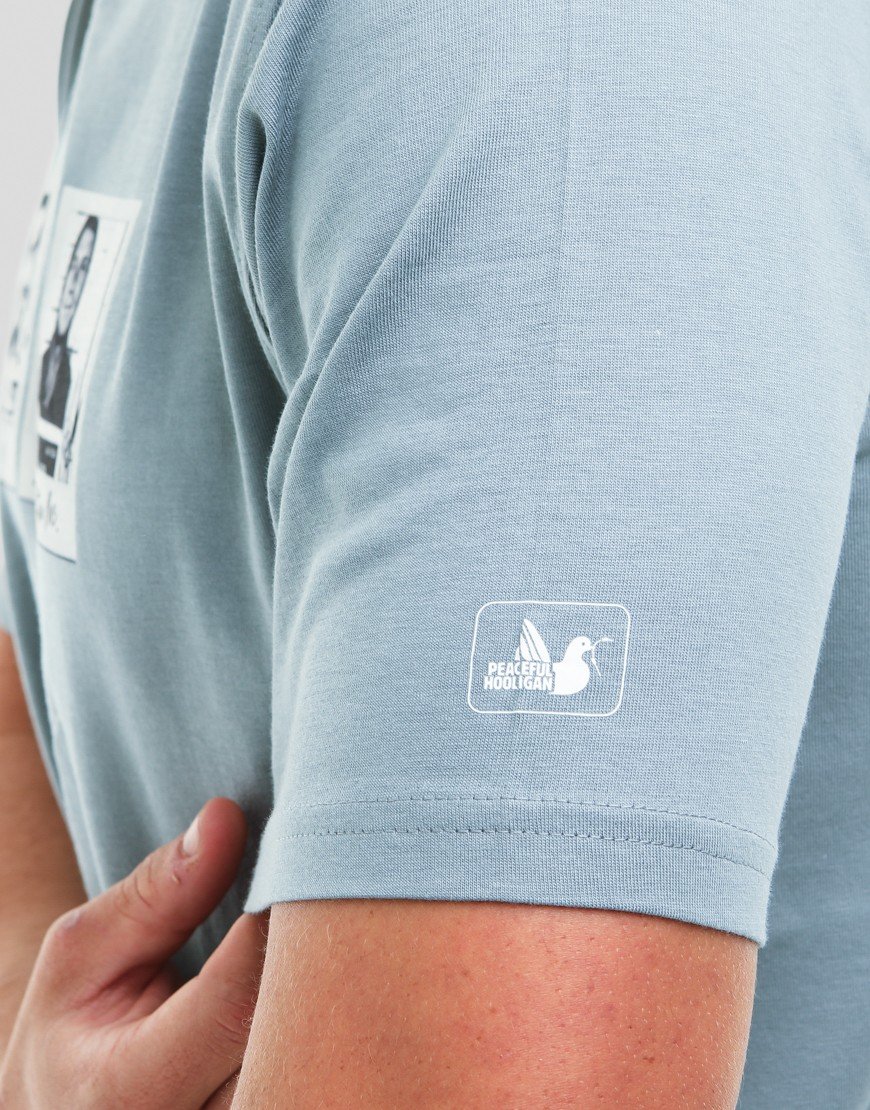 Peaceful Hooligan Mugshot T-Shirt Slate