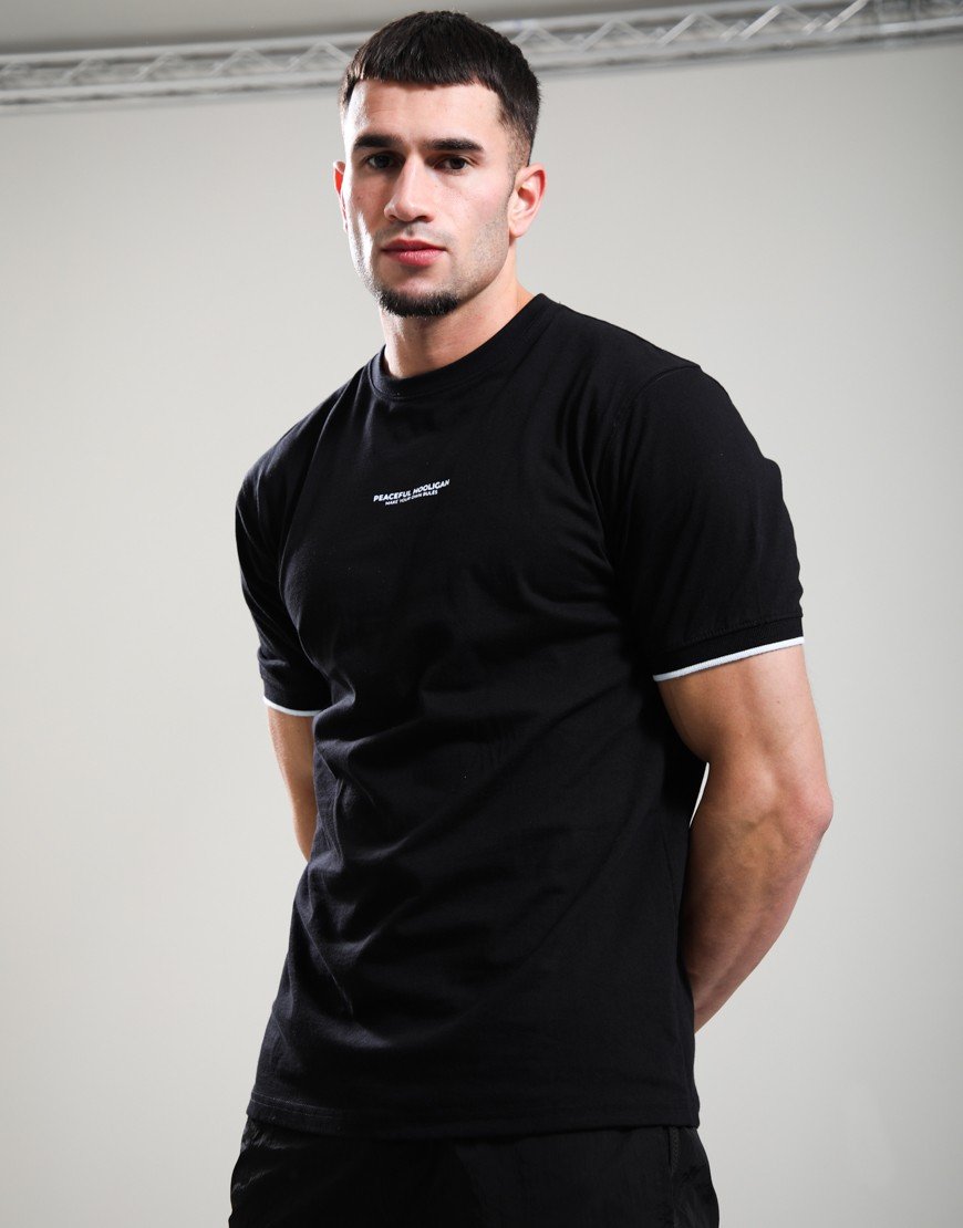 Peaceful Hooligan MYOR Tipped T-Shirt Black