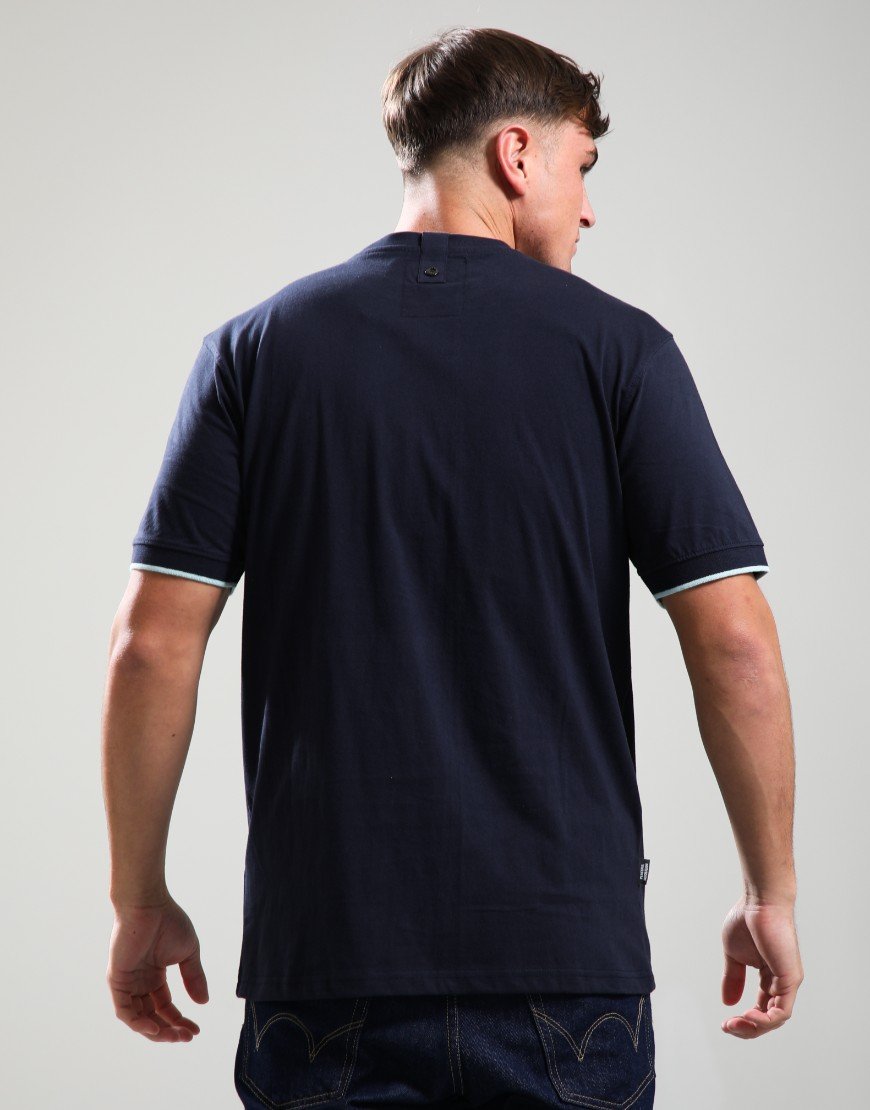 Peaceful Hooligan MYOR Tipped T-Shirt Navy