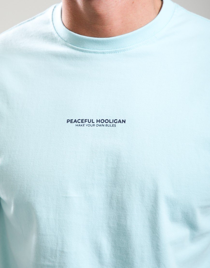 Peaceful Hooligan MYOR Tipped T-Shirt Sky