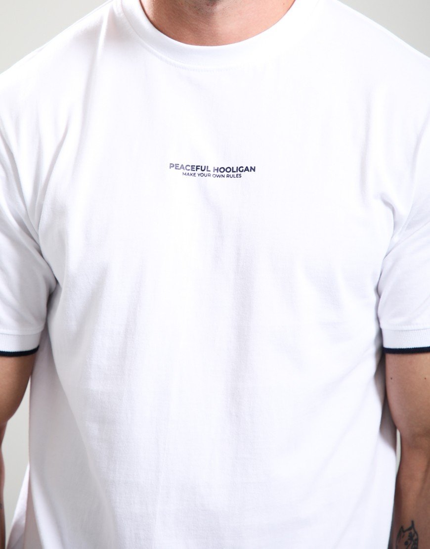 Peaceful Hooligan MYOR Tipped T-Shirt White