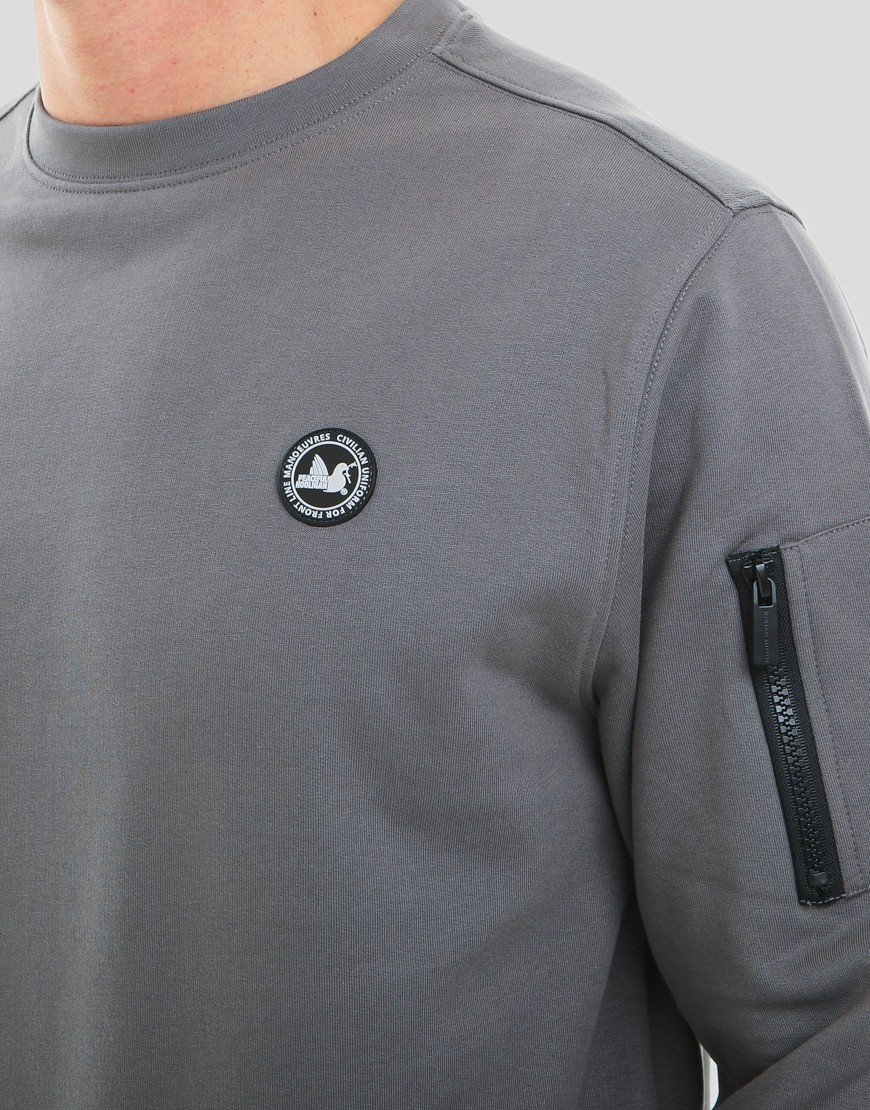 Peaceful Hooligan Paddock Sweatshirt Gunmetal