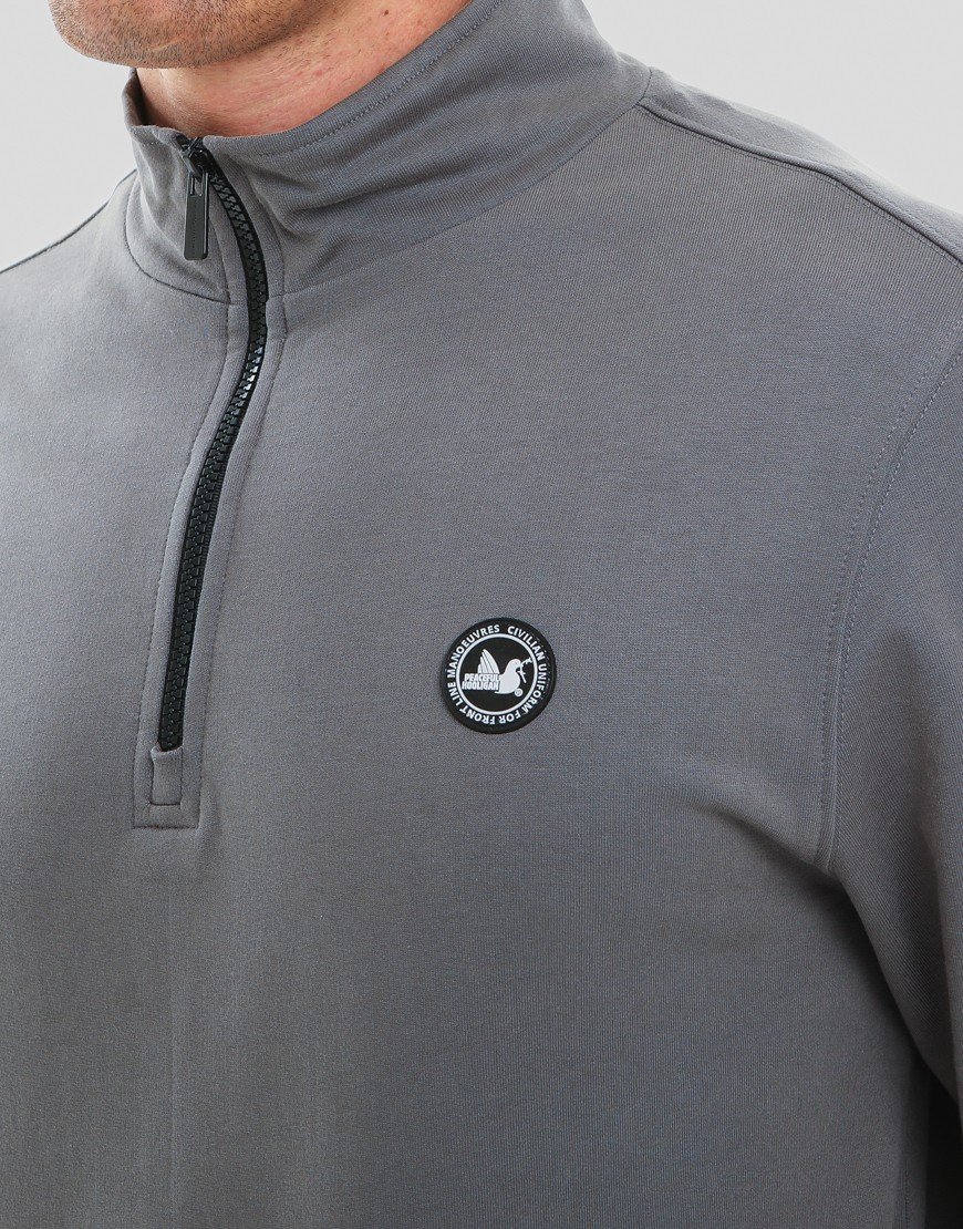 Peaceful Hooligan Paddock 1/4 Zip Gunmetal