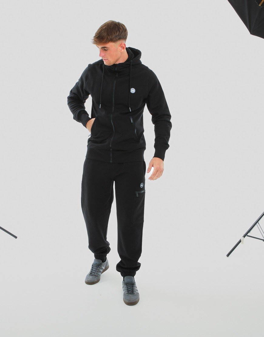 Peaceful Hooligan Paddock Zip Hoodie Black