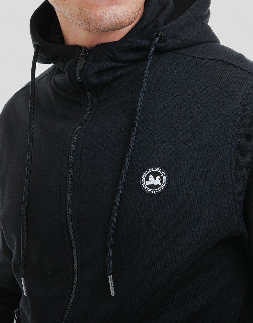 Peaceful Hooligan Paddock Zip Hoodie Black