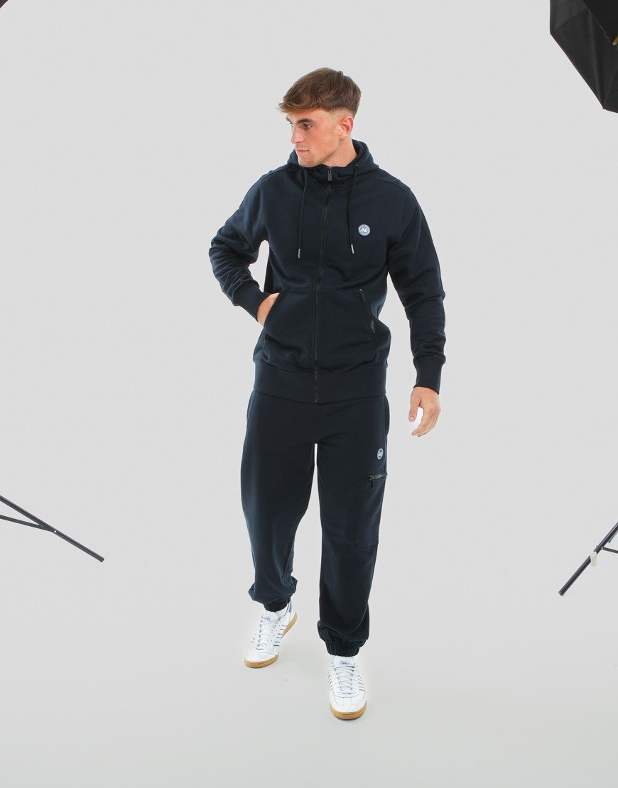 Peaceful Hooligan Paddock Zip Hoodie Navy