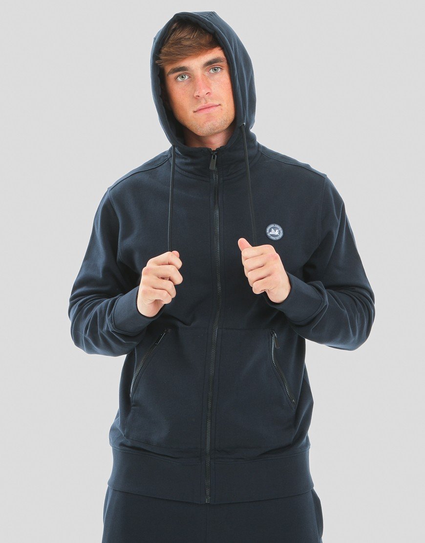 Peaceful Hooligan Paddock Zip Hoodie Navy