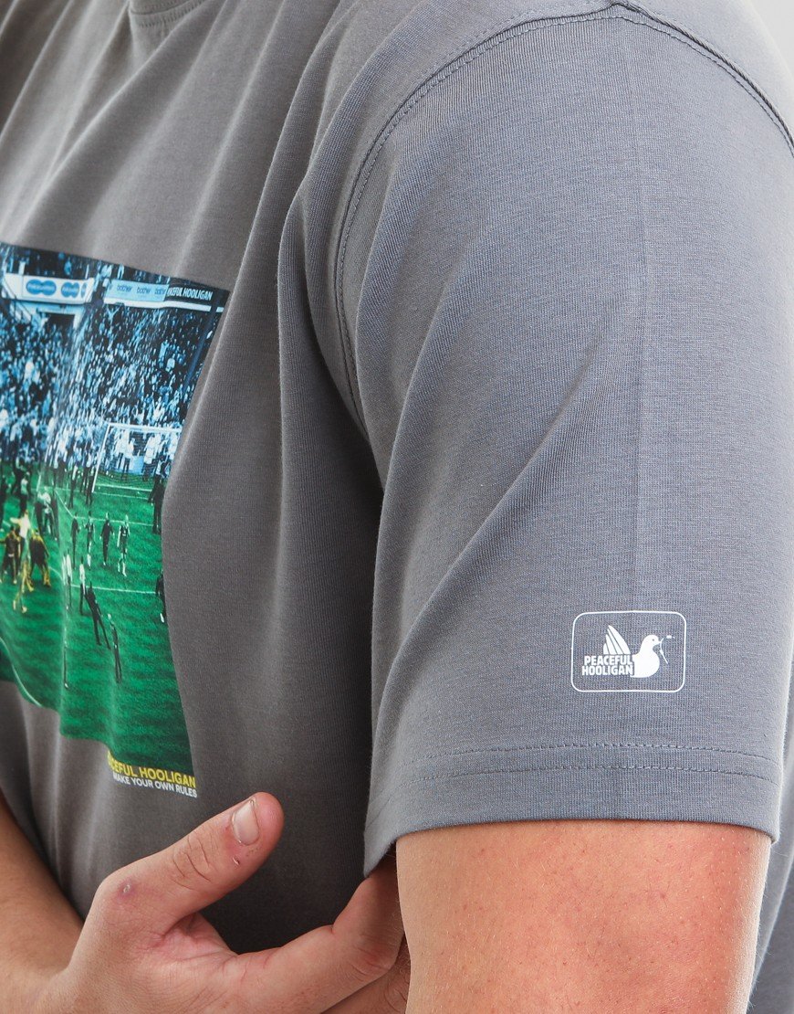 Peaceful Hooligan Pitch Invasion T-Shirt Gunmetal