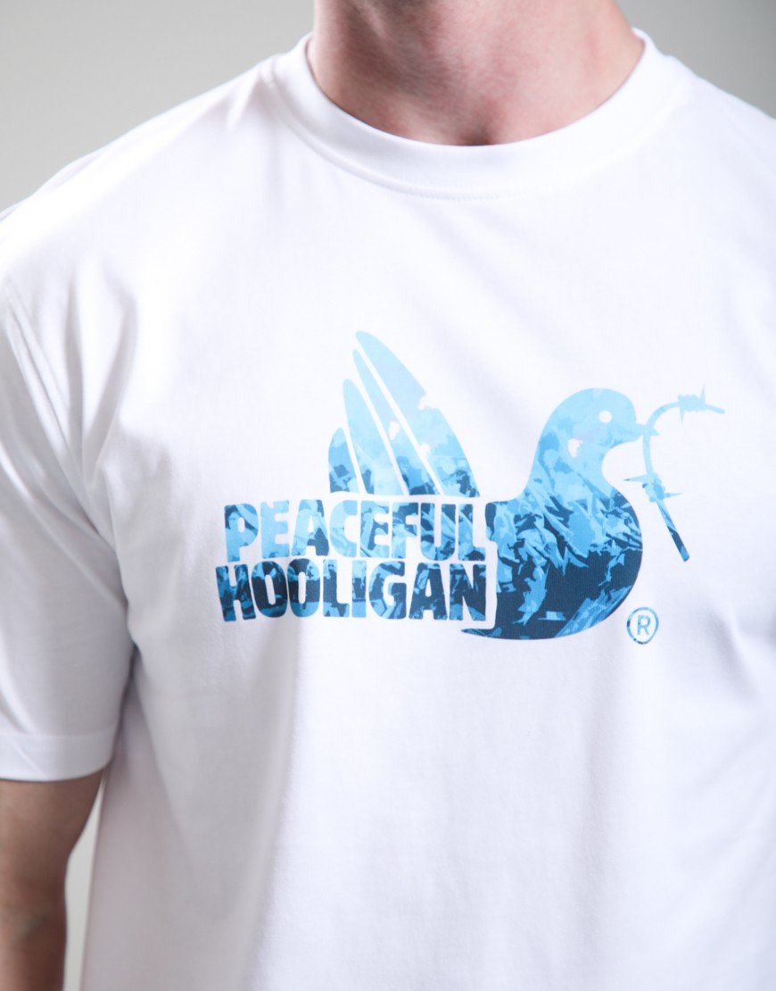 Peaceful Hooligan Pyro Dove T-Shirt White