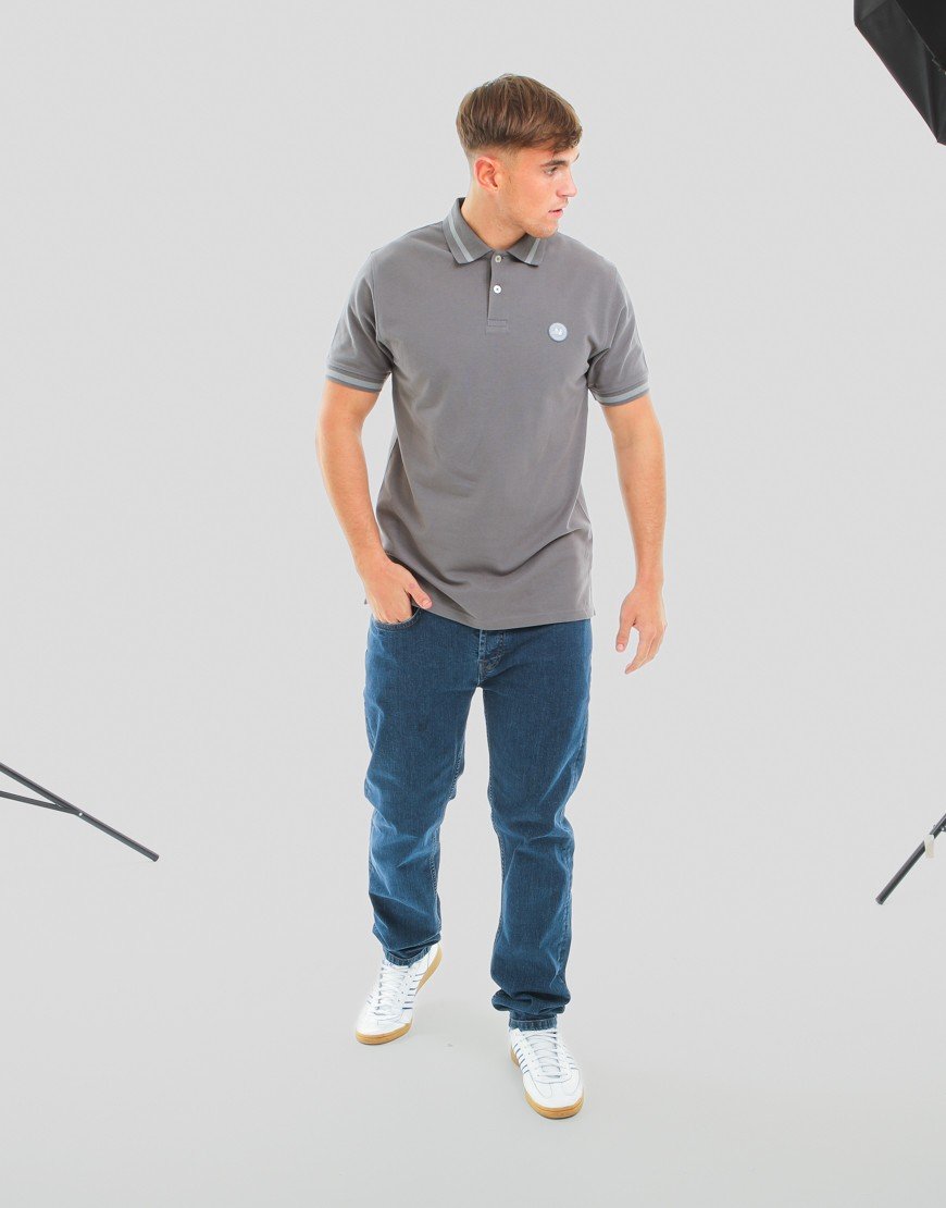 Peaceful Hooligan Raymond Polo Shirt Gunmetal