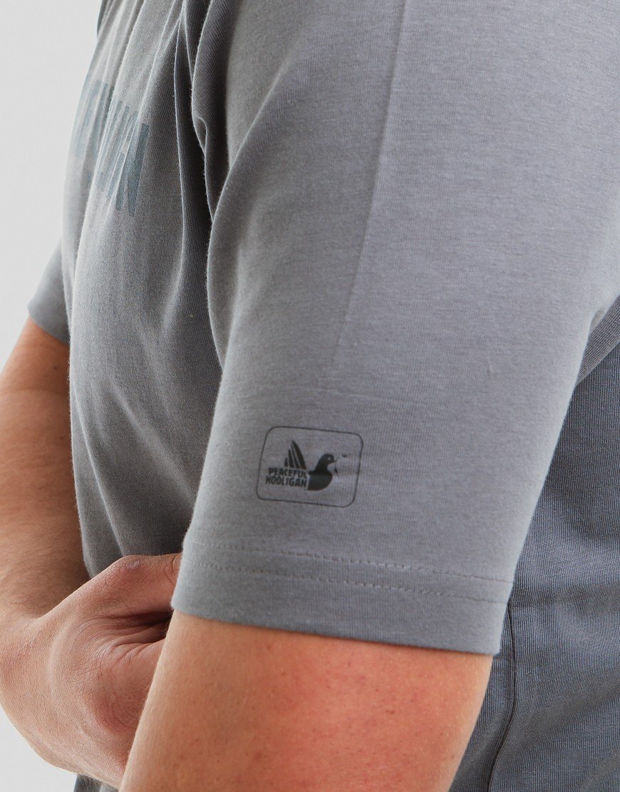 Peaceful Hooligan Script T-Shirt Gunmetal