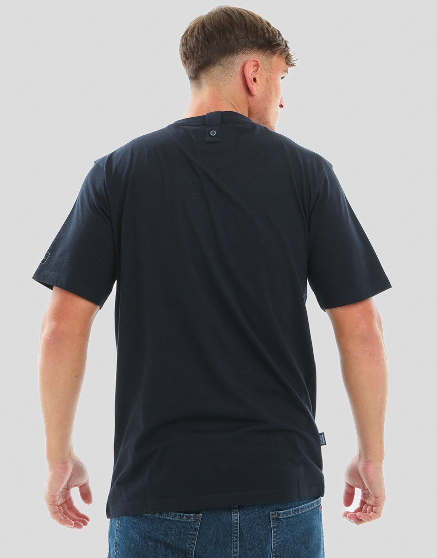 Peaceful Hooligan Script T-Shirt Navy