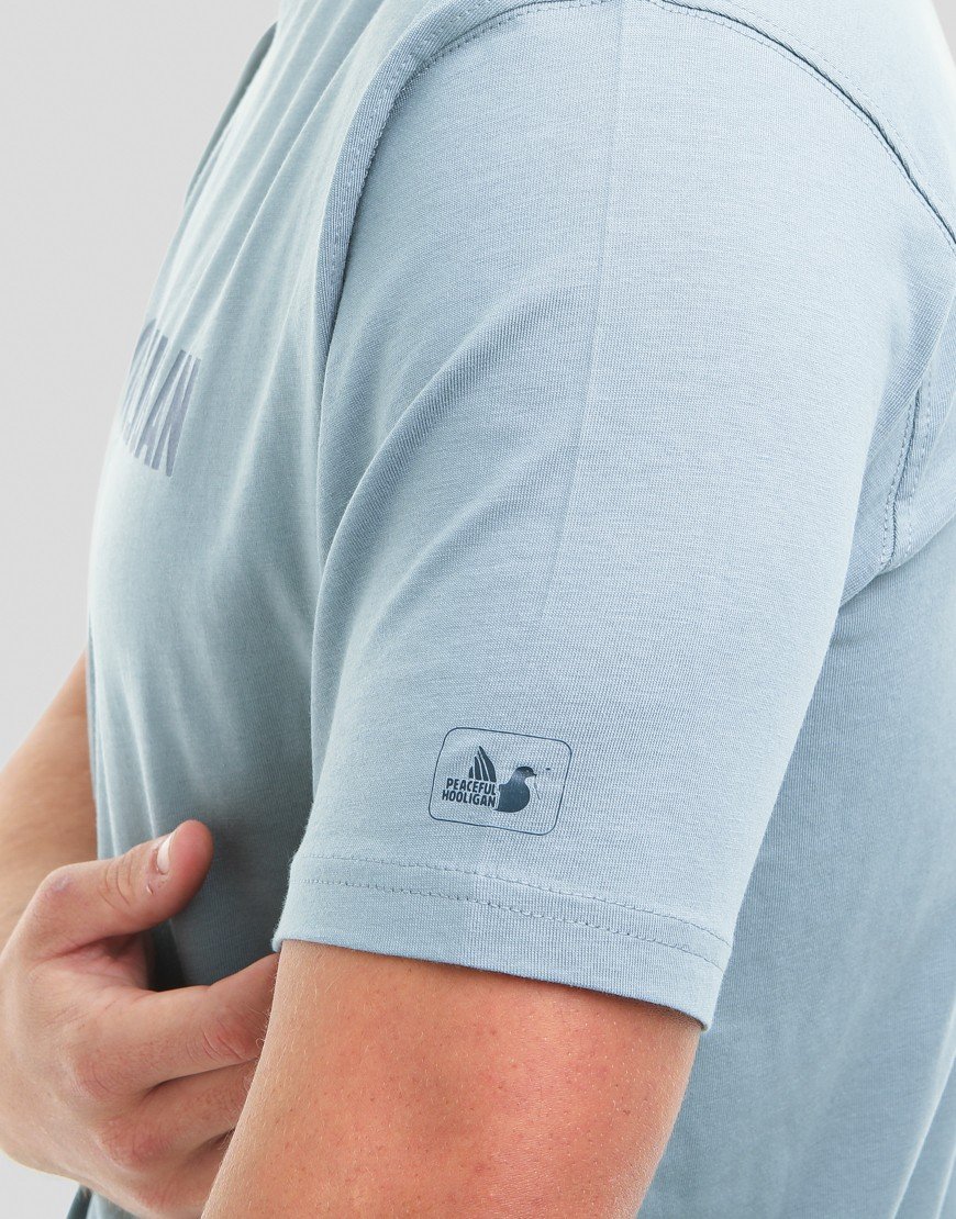 Peaceful Hooligan Script T-Shirt Slate