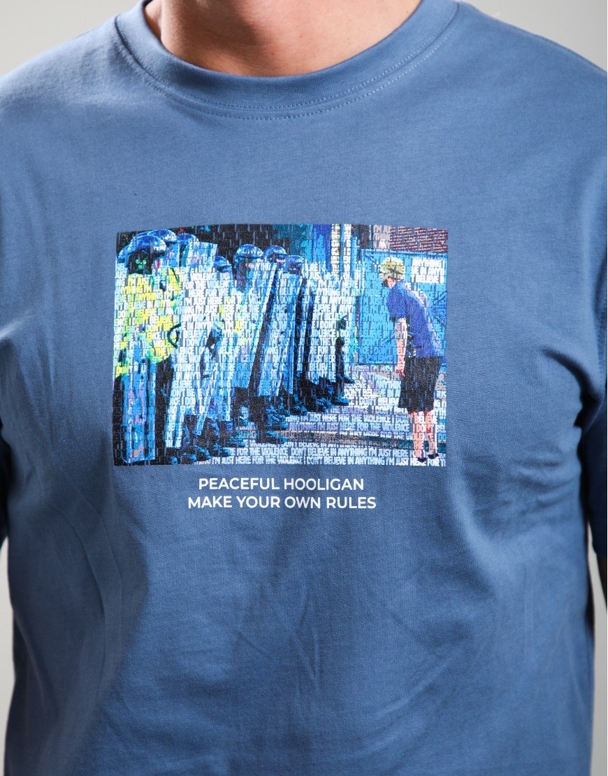 Peaceful Hooligan Stand Off T-Shirt Copen Blue