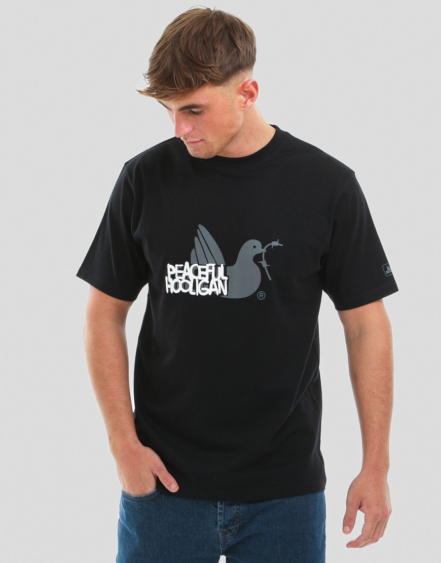 Peaceful Hooligan Tagged T-Shirt Black