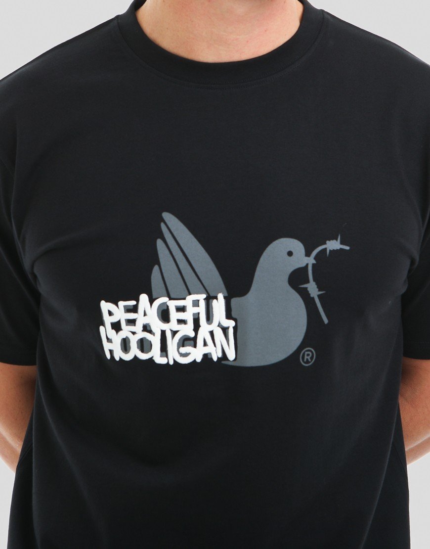 Peaceful Hooligan Tagged T-Shirt Black