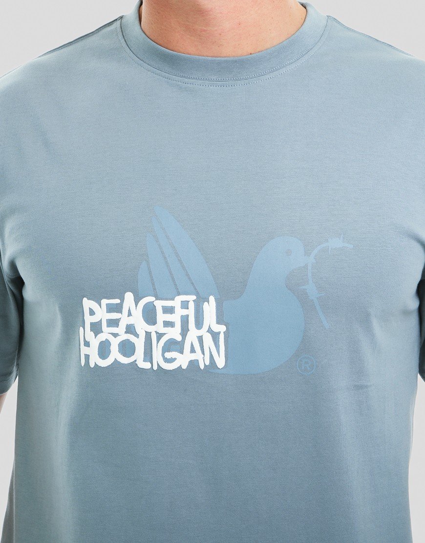 Peaceful Hooligan Tagged T-Shirt Slate