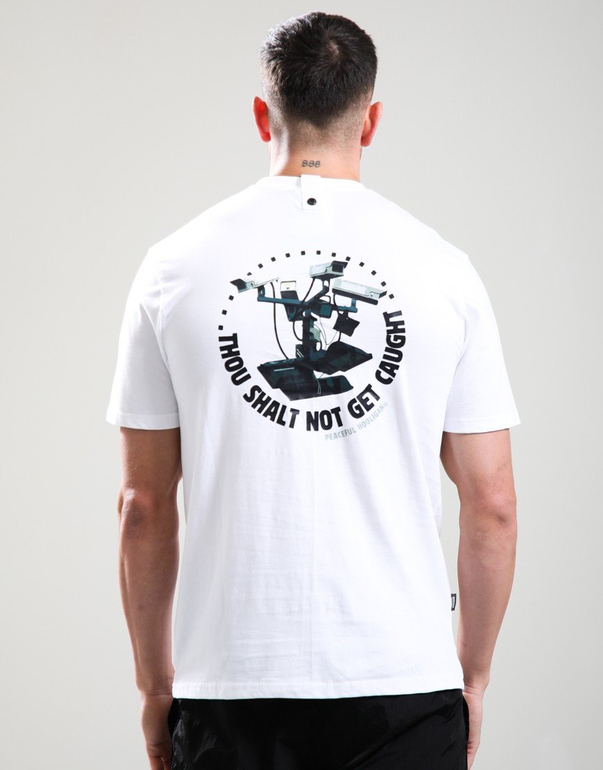 Peaceful Hooligan Thou Shalt Not Get Caught T-Shirt White