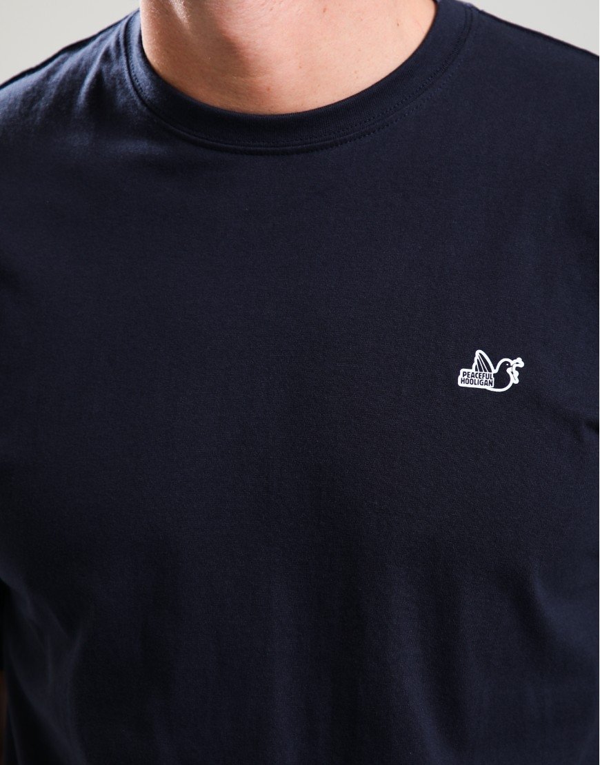 Peaceful Hooligan Thou Shalt Not Get Caught T-Shirt Navy