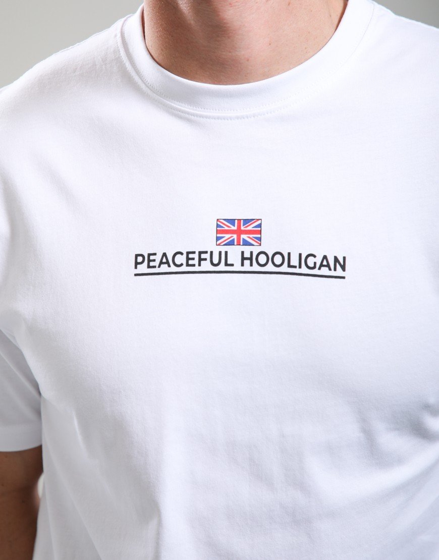 Peaceful Hooligan Union T-Shirt White
