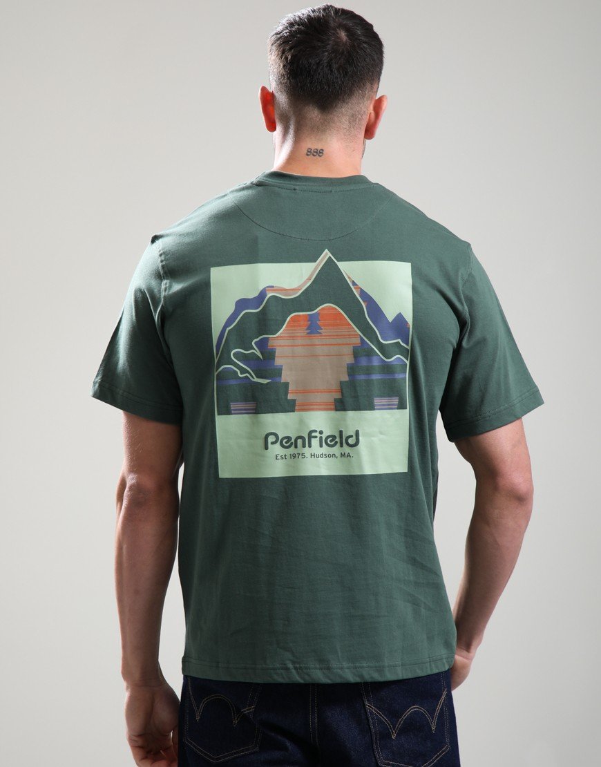 Penfield Mountain Back Forefounders T-Shirt Cilantro