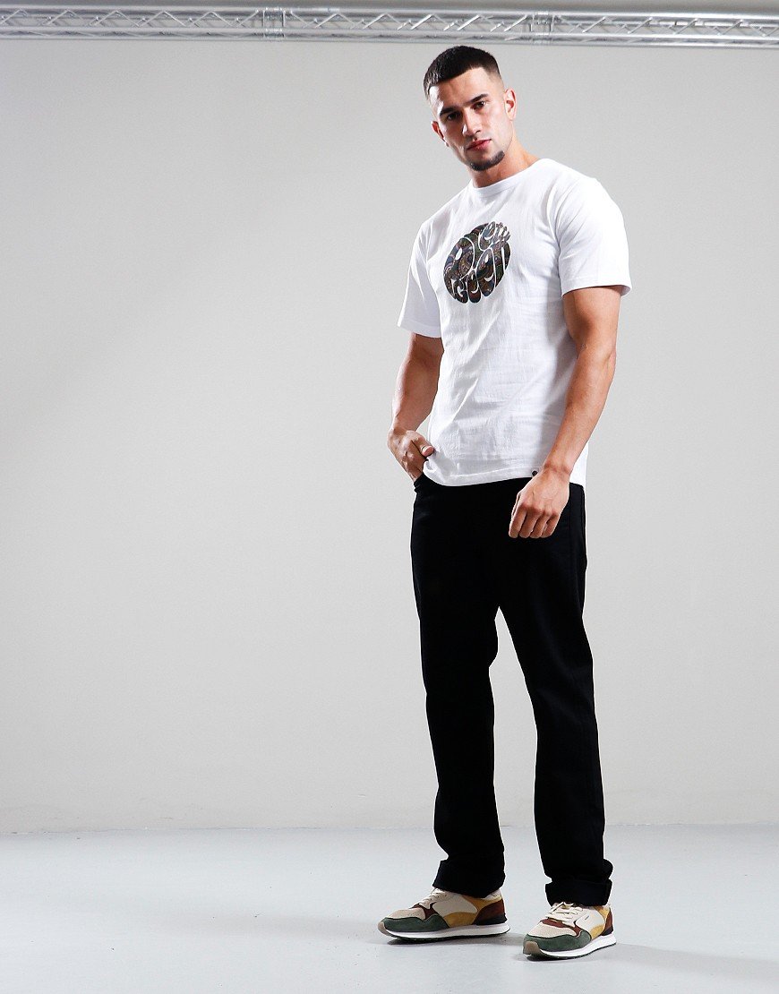 Pretty Green 15Th Anniversary Paisley Logo T-Shirt White