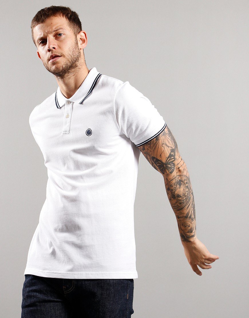 Pretty Green Barton Polo Shirt White 