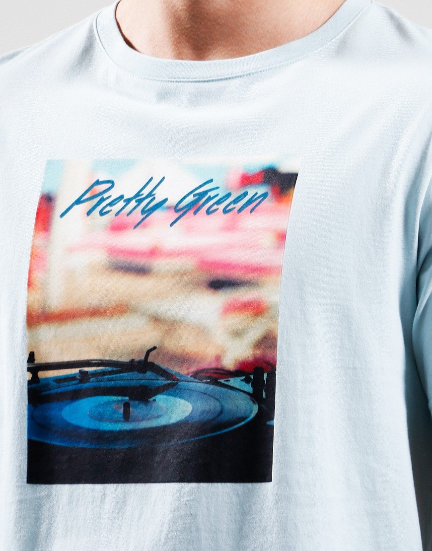 Pretty Green Beach T-Shirt Light Blue
