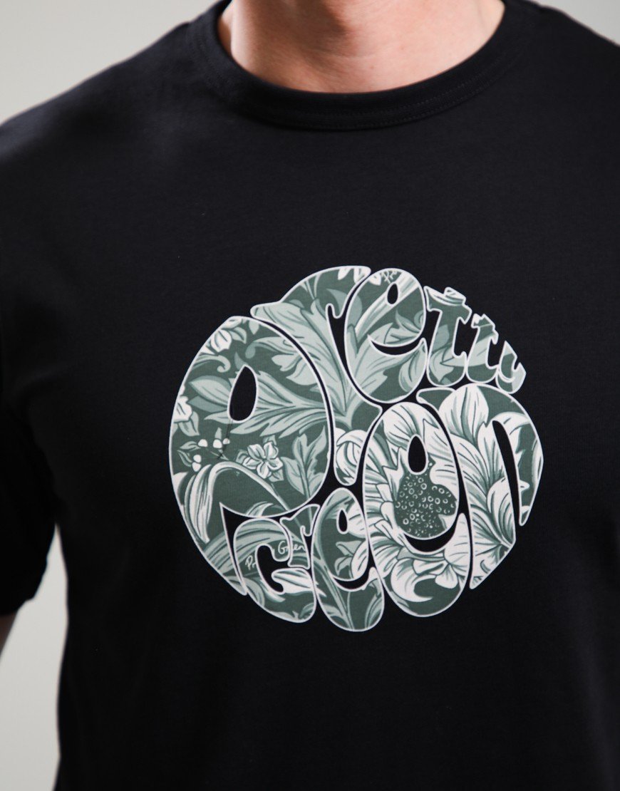 Pretty Green Bostall Logo T-Shirt Black