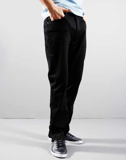 Pretty Green Burnage Regular Fit Jeans Black