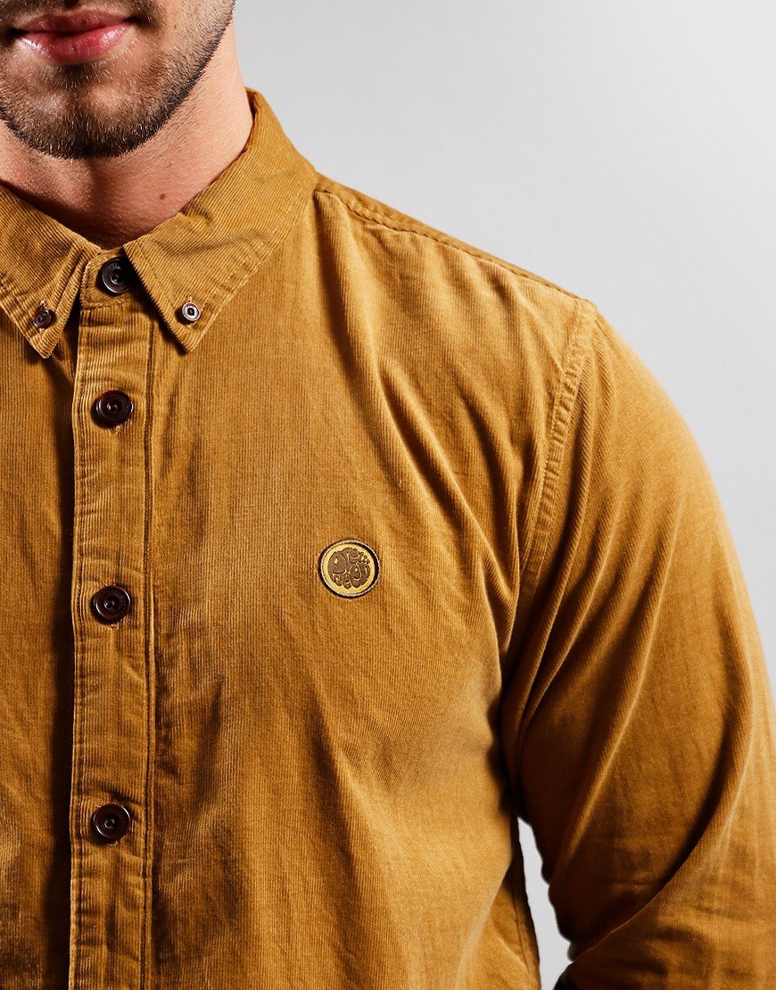 Pretty Green Cord Shirt Tan