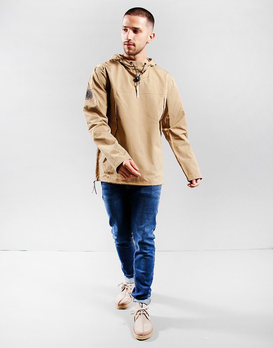 Pretty Green Cyclone Seam Seal Smock Sand
