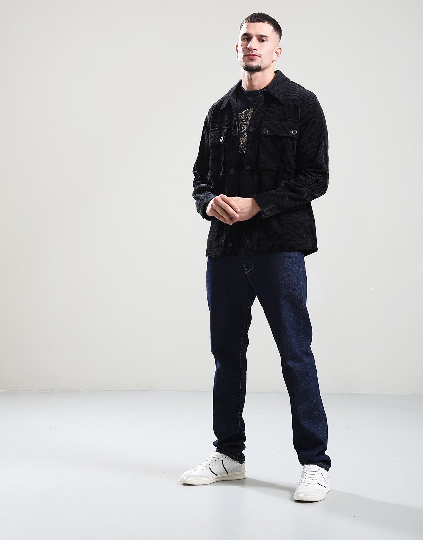 Pretty Green Dalmorton Cord Overshirt Black