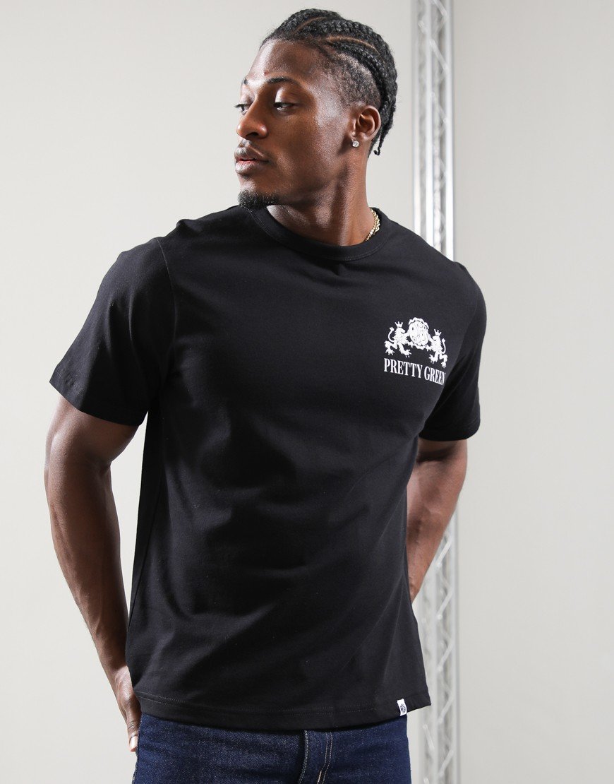 Pretty Green Ember T-Shirt Black