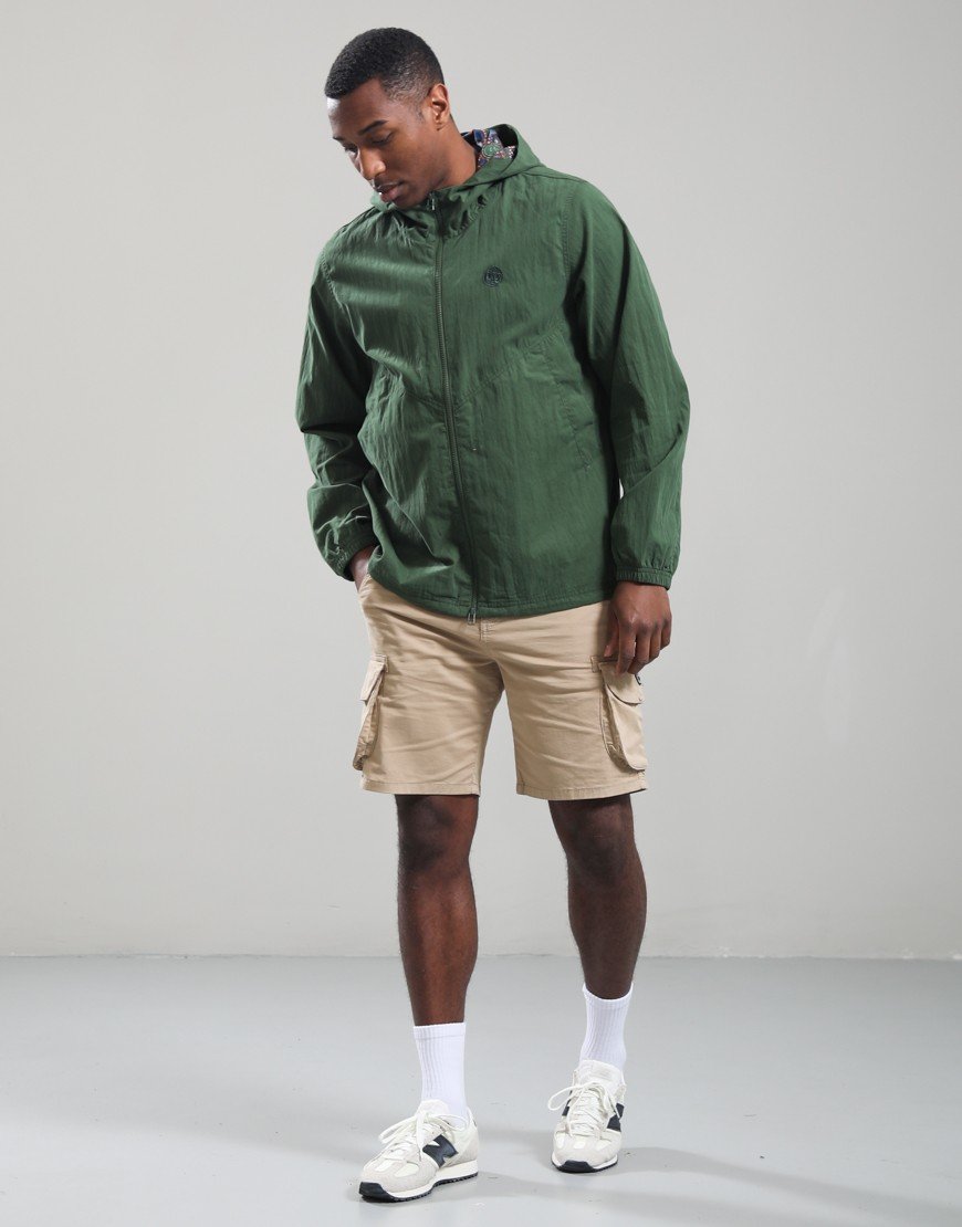 Pretty Green Feltham Hooded Jacket Khaki