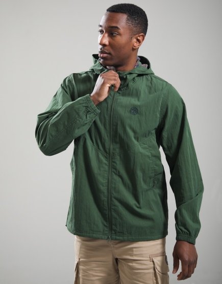 Pretty Green Feltham Hooded Jacket Khaki