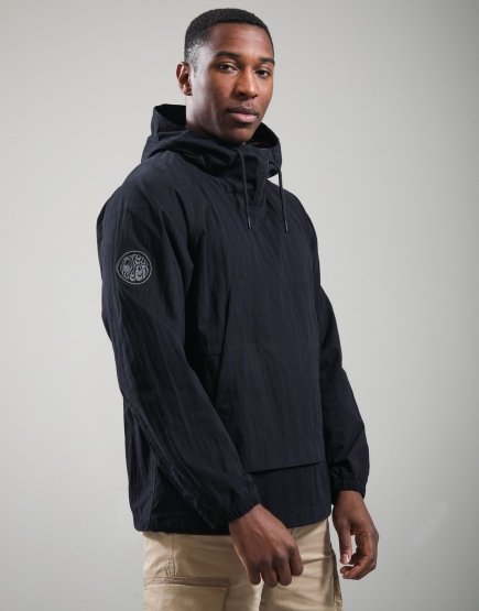 Pretty Green Feltham Smock Black
