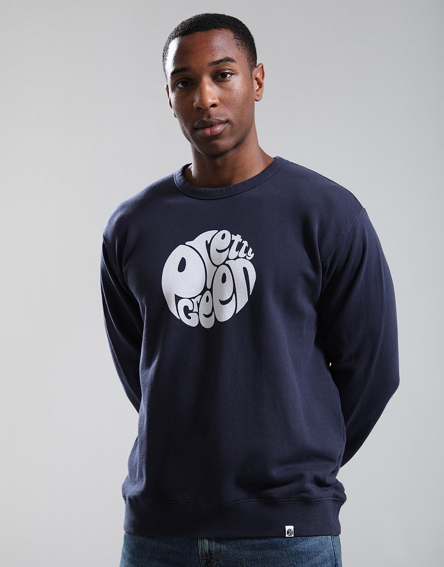 Pretty Green Gillespie Crew Sweat Navy
