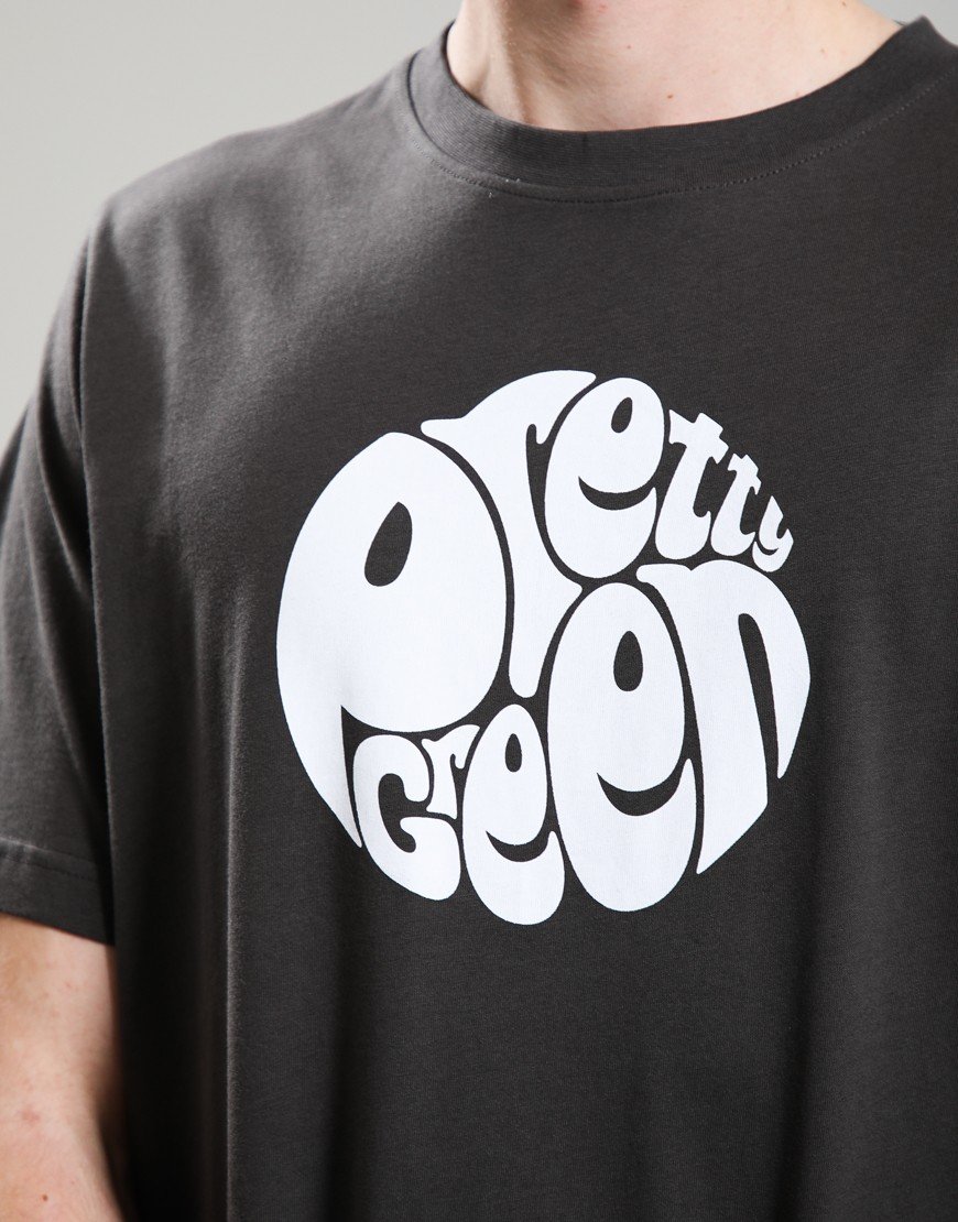 Pretty Green Gillespie Logo T-Shirt Charcoal